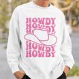 Howdy Western Rodeo Country Southern Cowgirl Vintage Groovy Sweatshirt Gifts for Him
