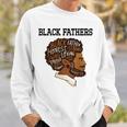 Junenth Black Fathers Matter Fathers Day Pride Dad Black Sweatshirt Gifts for Him