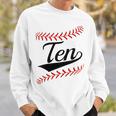Kids 10 Year Old 10Th Baseball Softball Birthday Party Boys Girls Sweatshirt Gifts for Him