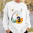 Kids 3Rd Birthday Fishing Theme For Boys And Girls O-Fishally 3 Sweatshirt Gifts for Him