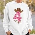 Kids Cowgirl Birthday Outfit Girl Fourth Birthday Gift Horse Farm Sweatshirt Gifts for Him