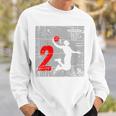Kids Distressed 2 Year Old 2Nd Basketball Birthday Slam Dunk Sweatshirt Gifts for Him