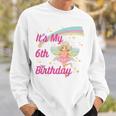 Kids Girls 6Th Birthday Fairy Design Sweatshirt Gifts for Him