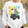 Kids Rawr Im 5Th Birthday Boy DinosaurRex 5 Year Old Gifts Sweatshirt Gifts for Him