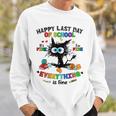 Last Day Of School Black Cat Its Fine Im Fine Everything Sweatshirt Gifts for Him