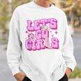 Lets Go Girls Cowgirls Hat Boots Country Western Cowgirl Sweatshirt Gifts for Him