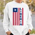 Liberia Liberian Pride Flag Vintage Liberia Independence Sweatshirt Gifts for Him