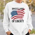 Memorial Day Sweet Land Of Liberty American Flag Sweatshirt Gifts for Him