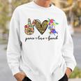 Peace Love Beach Summer Vacation Beach Lovers Vacation Funny Gifts Sweatshirt Gifts for Him