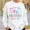 Pink Or Blue Brother Loves You Gender Reveal Sweatshirt Gifts for Him