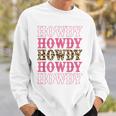 Preppy Cowgirl Howdy Pink Sweatshirt Gifts for Him