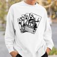 Punchy Cowboy Horsing Playing Cards Western Cowboy Rodeo Sweatshirt Gifts for Him
