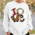 Retro Love Rodeo Cowboy Boots Lasso Western Country Cowgirl Sweatshirt Gifts for Him