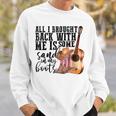 Retro Sand In My Boots Western Cowgirl Cowboy Boots Guitar Sweatshirt Gifts for Him