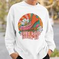Roll With It Roller Skating Retro Skater Vintage Skate Quote Sweatshirt Gifts for Him