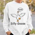 Silly Goose On The Loose Funny Saying Honk Goose University Sweatshirt Gifts for Him