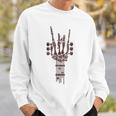 Skeleton Guitar Music Lover Rock And Roll Halloween Sweatshirt Gifts for Him