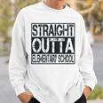 Straight Outta Elementary School Boys Girl Graduation 2023 Sweatshirt Gifts for Him