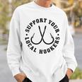 Support Your Local Hookers Fisherman Fish Funny Fishing Sweatshirt Gifts for Him