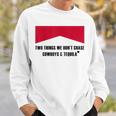 Two Things We Don’T Chase Cowboys & Tequila Cowgirl Rodeo Sweatshirt Gifts for Him