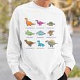 Types Of Dinosaurs Educational Sweatshirt Gifts for Him
