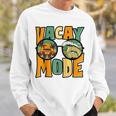 Vacay Mode Vintage Sunset Beach Retro Summer Vibes Raglan Sweatshirt Gifts for Him