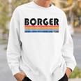 Vintage 70S 80S Style Borger Tx Sweatshirt Gifts for Him