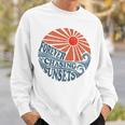 Vintage Forever Chasing Sunsets Retro 70S Beach Vacation Sweatshirt Gifts for Him