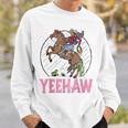 Vintage Yeehaw Howdy Rodeo Western Country Southern Cowgirl Sweatshirt Gifts for Him