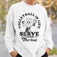 Volleyball Is Life Inspirational Motivation Volleyball Quote Sweatshirt Gifts for Him