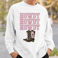 White Howdy Rodeo Western Country Southern Cowgirl Boots Sweatshirt Gifts for Him