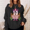 10Th Birthday Cowgirl 10 Years Old Girl Rodeo Lover Party Sweatshirt Gifts for Her