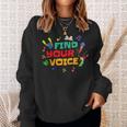 2023 Iread Summer Kids Reading Library Find Your Voice Sweatshirt Gifts for Her