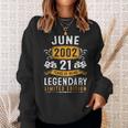 21 Years Old Gifts Vintage June 2002 21St Birthday Gift For Mens Sweatshirt Gifts for Her
