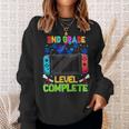 2Nd Grade Level Complete Last Day Of School Graduation Sweatshirt Gifts for Her