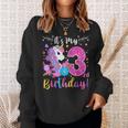 3 Year Old Its My 3Rd Birthday Cute Unicorn Kids Girls Ns Sweatshirt Gifts for Her