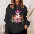 3Rd Birthday Cowgirl 3 Years Old Girl Rodeo Lover Party Sweatshirt Gifts for Her
