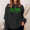 404 Error Christmas Sweater Not Found Geeky Nerdy Ugly Sweatshirt Gifts for Her