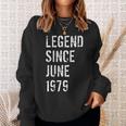 40Th Birthday Gift Legend Since June 1979 Sweatshirt Gifts for Her