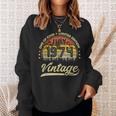 47Th Birthday Gifts 47 Years Old Retro Born In July 1974 Sweatshirt Gifts for Her