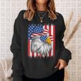 4Th Of July American Flag Usa Funny Cowboy Patriotic Eagle Sweatshirt Gifts for Her