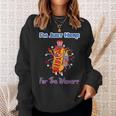 4Th Of July Im Just Here For The Wieners Hot Dogs Funny Sweatshirt Gifts for Her