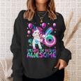 6 Years Of Being Awesome 6Th Birthday Girl Unicorn Party Sweatshirt Gifts for Her