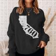 760 Area Code Barstow And Palm Springs California Sweatshirt Gifts for Her