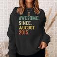 8 Year Old Gifts 8Th Birthday Boys Awesome Since August 2015 Sweatshirt Gifts for Her