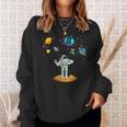 8 Years Old Birthday Boy 8Th Space Planets Astronaut Gift Space Funny Gifts Sweatshirt Gifts for Her