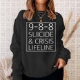 988 Suicide Prevention Awareness Crisis Lifeline 988 Sweatshirt Gifts for Her