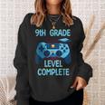 9Th Grade Level Complete Last Day Of School Funny Graduation Sweatshirt Gifts for Her