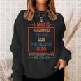 A Man Is Husband Daddy Son Protector Hero Fathers Day Sweatshirt Gifts for Her