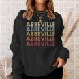 Abbeville Alabama Abbeville Al Retro Vintage Text Sweatshirt Gifts for Her